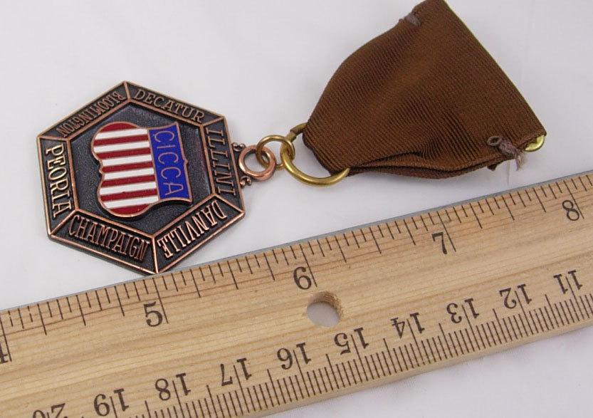 Vintage cicca 1968 senior boys swimming diving medal ribbon splash sports athletics awards