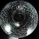 Orrefors Swedish Glass Candle holder Fying saucer shape Sweden Crystal Discus Votive with tag  Lars Hellsten