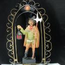 West German Gatekeeper Door hanger Metal vintage wall hanger Bar keeper Tavern Man cave 1940's Brewery restaurant Lantern battle ax novelty