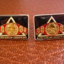 Reserved for Kellie Wrestling Cuff links Championship Belt Cufflinks Vintage Tie Clip Set A Decade of Champions OLD BUCK BELT Mens Clothing