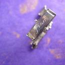 Vintage pistol Cufflinks Six Shooter gun Tie Clip Industrial Silver Colt 45 Novelty Signed LISA Men's Complete Gun Finish Set revolver gift