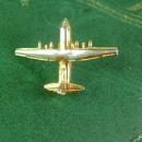Prop Bomber Tie Tack Military Plane Vintage Gold Aircraft Men's tie Accessory airplane lapel pin