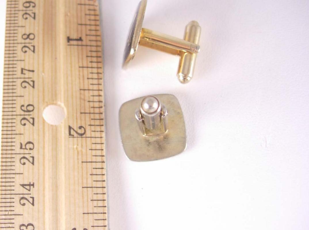 Classy Custom Script Monogrammed Cufflinks Vintage Initial NP PN Letters Gothic Business personalized letter Executive Accessory