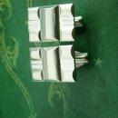 Industrial Cufflinks Vintage Wooven Silver Watch Links 3 D Bumpy Pattern Dynamic Pat Pend Cuff Links