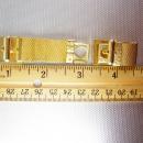 Astrology Northern Star and Ram Cufflinks Vintage Black Glass Gold Mesh Wrap Birthday April Aries Religious Jerusalem Star of David