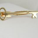 haunted spooky Skeleton Key Tie Clip Vintage Steampunk sweetheart padlock Extra LONG money clip Tie bar