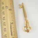haunted spooky Skeleton Key Tie Clip Vintage Steampunk sweetheart padlock Extra LONG money clip Tie bar