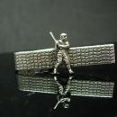 Vintage Baseball Tie clip silver Bat &  Ball Little League Coach  Batter sports gift groomsman bachelor party novelty jewelry Anson Tie bar
