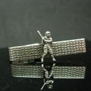 Vintage Baseball Tie clip silver Bat &  Ball Little League Coach  Batter sports gift groomsman bachelor party novelty jewelry Anson Tie bar