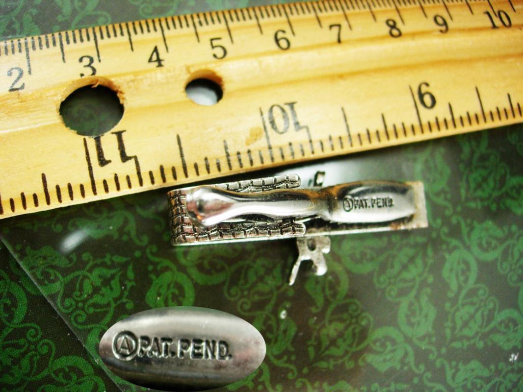 Vintage Baseball Tie clip silver Bat & Ball Little League Coach Batter sports gift groomsman bachelor party novelty jewelry Anson Tie bar