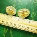 Hansome Tiger Eye Cufflinks Vintage Gold Diamond Rope edges Gemstone Metamorphic Rock cats eye mens jewelry anniversary gift cuff links