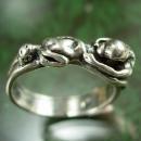 Nude Silver Ring Vintage Sterling 4.9 grams Erotica Finger Fashion Size 6 3/4 mature Unisex erotica naughty erotic sex Jewelry Gay Lesbian