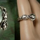 Nude Silver Ring Vintage Sterling 4.9 grams Erotica Finger Fashion Size 6 3/4 mature Unisex erotica naughty erotic sex Jewelry Gay Lesbian