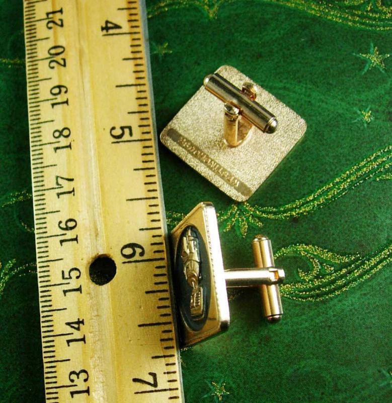 WestingHouse Cufflinks Vintage Washing Machine Industrial Gold plate Wringer Washer Cuff Links