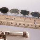 Vintage Abalone Bracelet Sterling 925 Signed LUB sterling