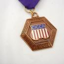 Vintage cicca 1969 senior boys swimming 100 YD breast stroke medal ribbon 6th place Herff Jones splash sports athletics awards