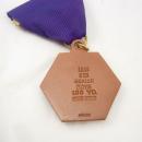 Vintage cicca 1969 senior boys swimming 100 YD breast stroke medal ribbon 6th place Herff Jones splash sports athletics awards