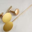 Antique Victorian Gold Cufflinks and Stickpin Set Signet Engravable Hallmarked Fine Jewelry