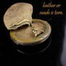 Antique 1800's coin pouch / greek Medallion / sovereign case / vintage coin purse / mens purse / Hermes Winged God / son of zeus