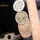 Antique 1800's coin pouch / greek Medallion / sovereign case / vintage coin purse / mens purse / Hermes Winged God / son of zeus