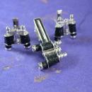 Binoculars Cuff links set Novelty Tie Clip Vintage Military Bird watching Astronomy Mens Swank  field glasses birder cool gift hipster