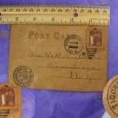 Antique Red devil postcard 1905 leather Halloween Post card Who the Devil mailed this Rare souvenir