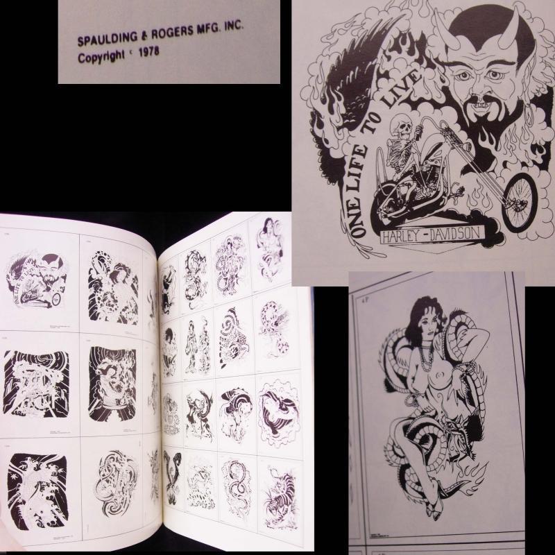 1988 Spaulding Rogers book / Tattoo Book / Woodstock / George Tattoo designs / Don Nolan / Kari barba / ted nayden / woodstock / spider webb