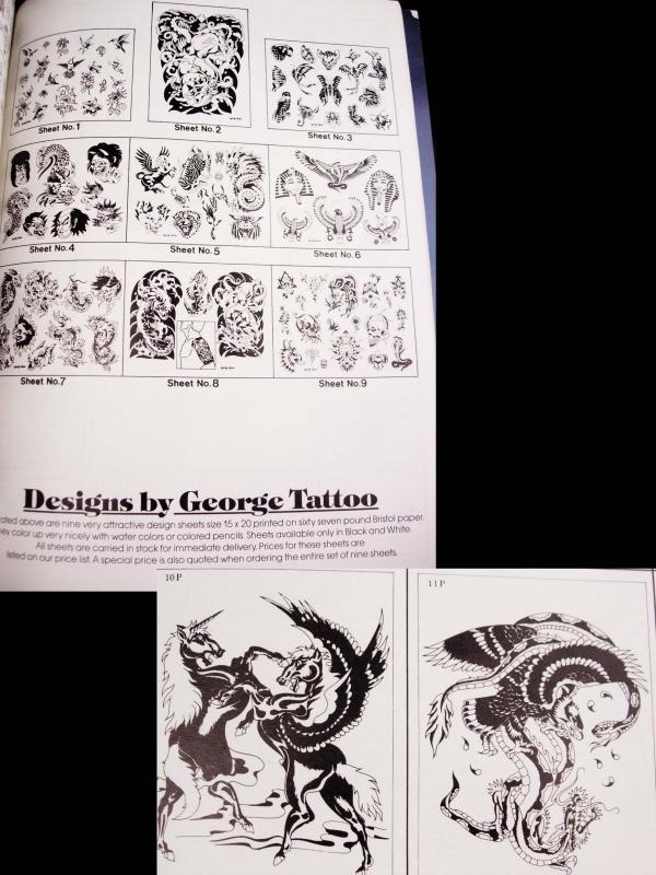 1988 Spaulding Rogers book / Tattoo Book / Woodstock / George Tattoo designs / Don Nolan / Kari barba / ted nayden / woodstock / spider webb