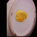 vintage Art Deco Teapot / Gold Crown Top / Julius Brauer China / handpainted teapot / pickard china / princess teapot / queen pot