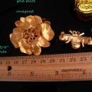 Vintage Napier Brooch / Rhinestone flower and bee pin / faux pearl figural fly insect / gardener gift / 30th anniversary / June birthday