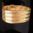 AWESOME Gold bracelet / Signed Amerikana A D / Gold filled Mesh / Andreas Daub/ Germany bracelet / HEAVY 7