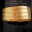 AWESOME Gold bracelet / Signed Amerikana A D / Gold filled Mesh / Andreas Daub/ Germany bracelet / HEAVY 7