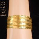 AWESOME Gold bracelet / Signed Amerikana A D / Gold filled Mesh / Andreas Daub/ Germany bracelet / HEAVY 7