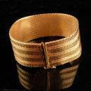 AWESOME Gold bracelet / Signed Amerikana A D / Gold filled Mesh / Andreas Daub/ Germany bracelet / HEAVY 7