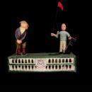 Mechanical bank - Vintage golf gift - metal toy - cast iron bank - Birdie Putt - Golfer and caddie - hole in one - gag gift