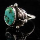 Vintage sterling Indian Ring - Turquoise jewelry - size 8 -Native American design - southwestern jewelry - dogwood flower - hippie ring