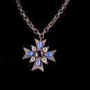 Vintage Maltese cross necklace - Renaissance wedding - medieval symbol - Biker jewelry - religious Christian necklace - womens mens jewelry