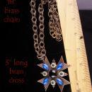 Vintage Maltese cross necklace - Renaissance wedding - medieval symbol - Biker jewelry - religious Christian necklace - womens mens jewelry