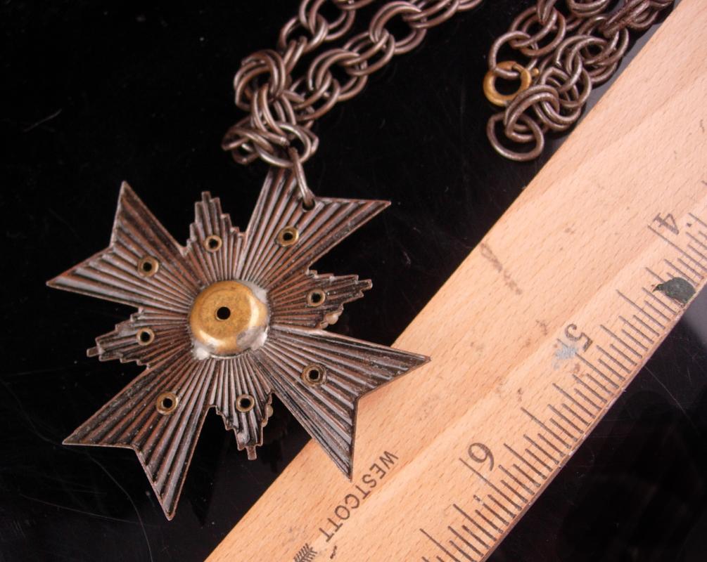 Vintage Maltese cross necklace - Renaissance wedding - medieval symbol - Biker jewelry - religious Christian necklace - womens mens jewelry