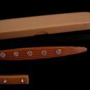 Antique Celluloid set - rhinestone brooch set - Celluloid case - lapel pin - bar brooch - Art deco era - wedding anniversary gift