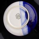 Vintage Victorian Tray - Greek key design - 24kt gold - UNUSUAL blue color - greek goddess art - Made in Greece - trinket tray