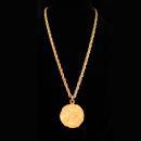 Caesars Palace Necklace - huge Casino coin - Vintage Gambling token - gold Entertainer gift - Dealer Lucky necklace - hip hop gift