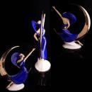 Erotic art deco statue - exotic Erte Moon sculpture -  Vintage Goddess statue - Mantle sculpture - signed art - Victoria Oldham