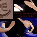 Erotic art deco statue - exotic Erte Moon sculpture -  Vintage Goddess statue - Mantle sculpture - signed art - Victoria Oldham