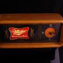 1980 Miller Beer clock - high life light up electric clock - spinning light - novelty desk clock