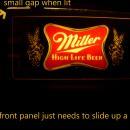 1980 Miller Beer clock - high life light up electric clock - spinning light - novelty desk clock