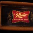 1980 Miller Beer clock - high life light up electric clock - spinning light - novelty desk clock