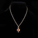 1740 University Pennsylvania key fob necklace - alumni college - Leges sine Moribus vanae - Wharton School fob