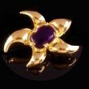 Rare Pierre Cardin  STARFISH Brooch - vintage jelly belly turtle - couture jewelry -  Nautical star - sea star - Religious Virgin Mary