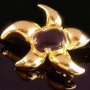 Rare Pierre Cardin  STARFISH Brooch - vintage jelly belly turtle - couture jewelry -  Nautical star - sea star - Religious Virgin Mary